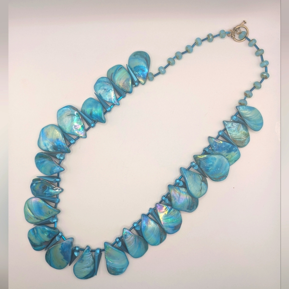 Blue Shell Necklace